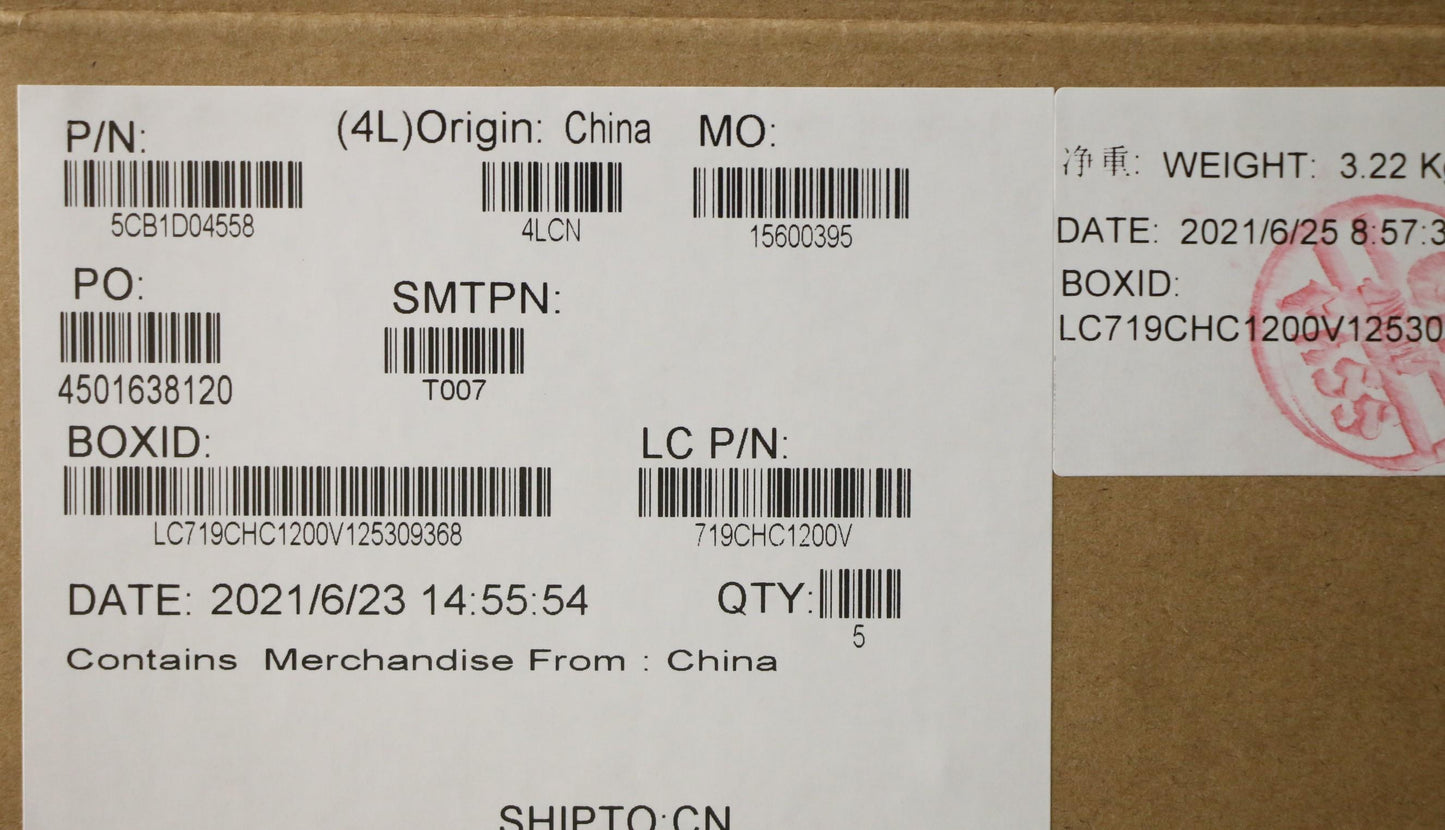 Lenovo Cover Upper Case Asm_Tur L20Ym - 5CB1D04558
