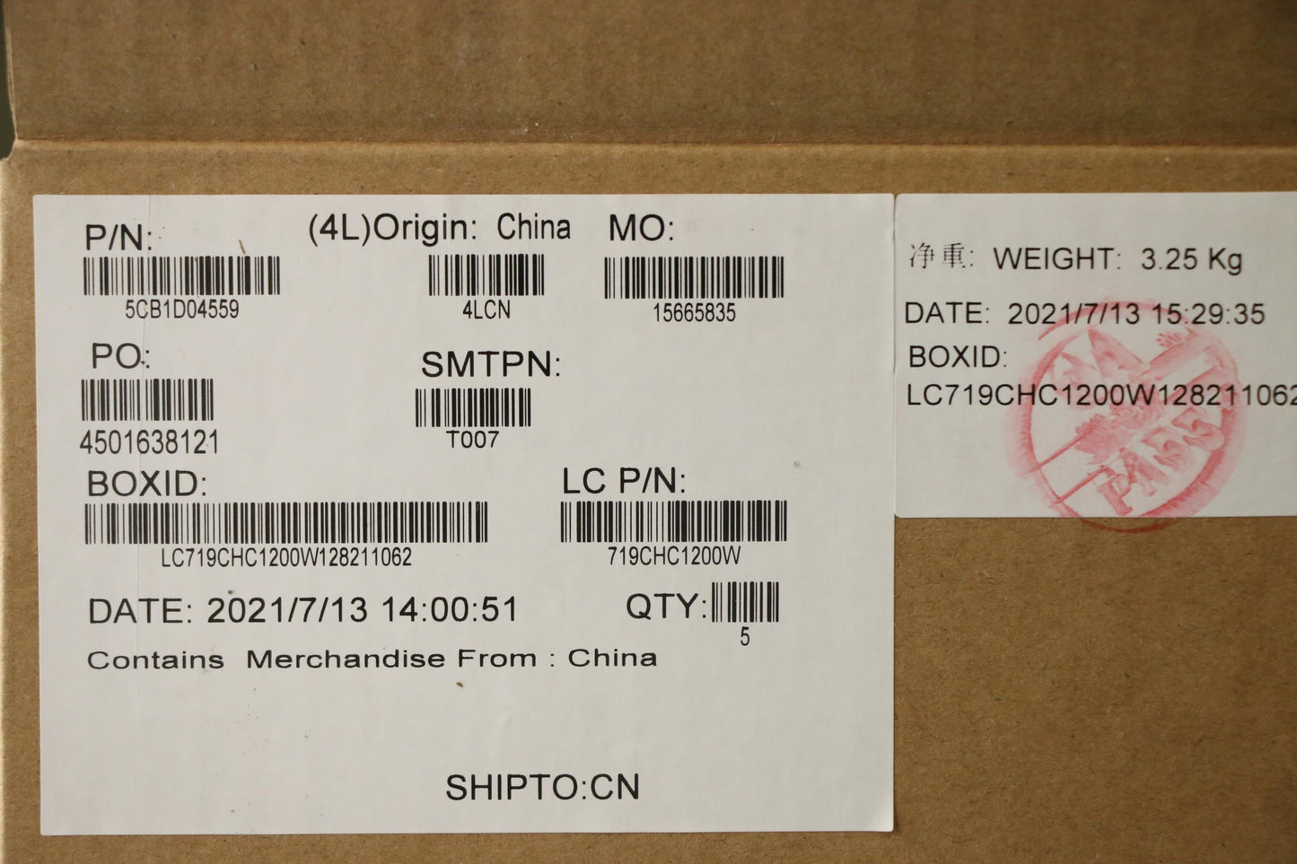 Lenovo Cover Upper Case Asm_Ukr L20Ym - 5CB1D04559