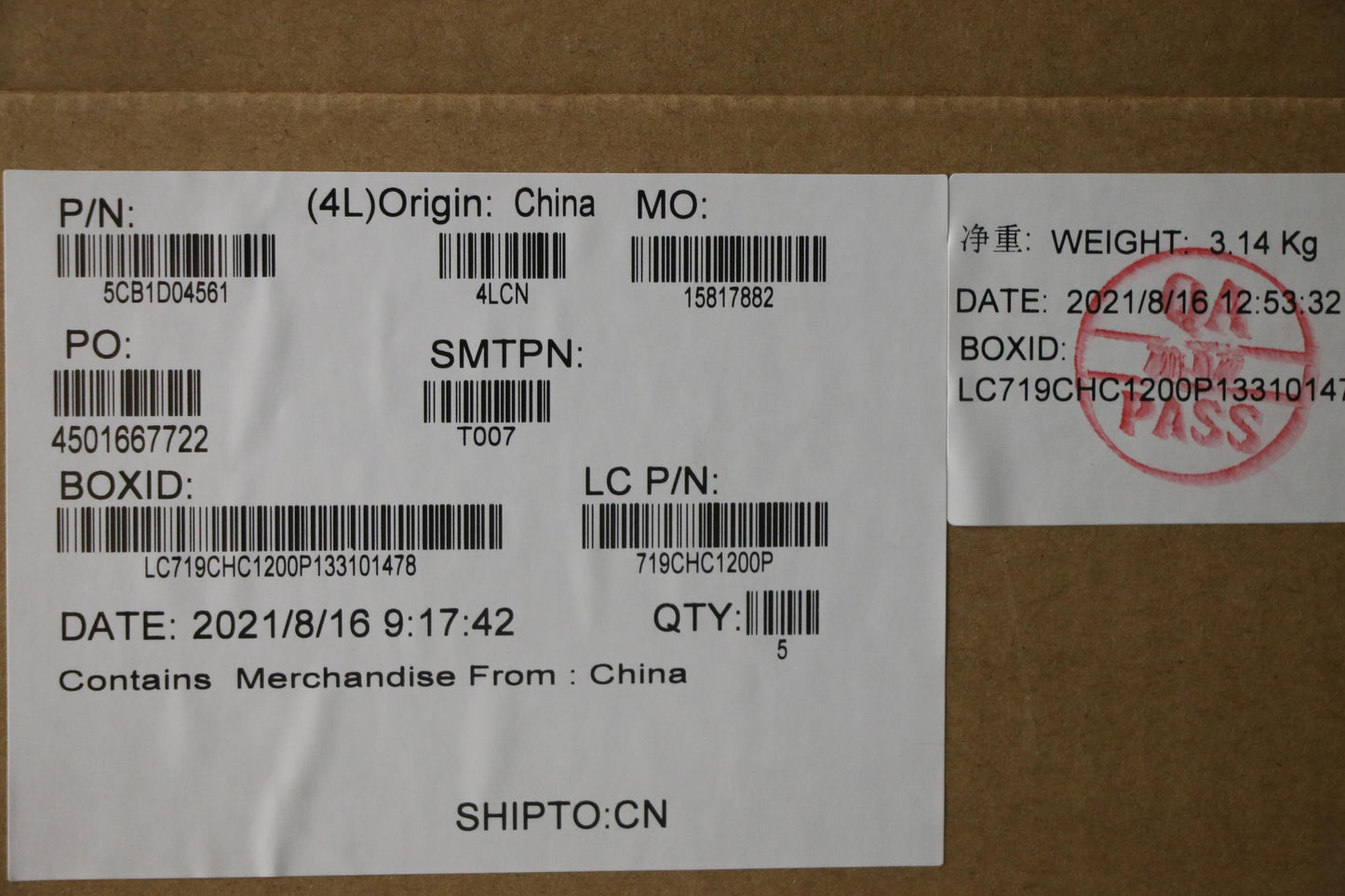 Lenovo Cover Upper Case Asm_La Spa L2 - 5CB1D04561