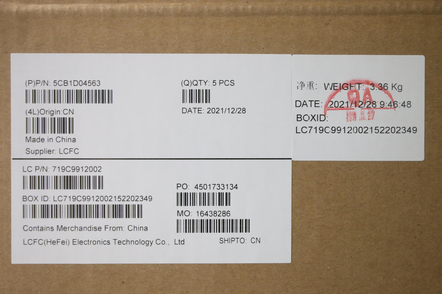 Lenovo Cover Upper Case Asm_Tur B 82C - 5CB1D04563