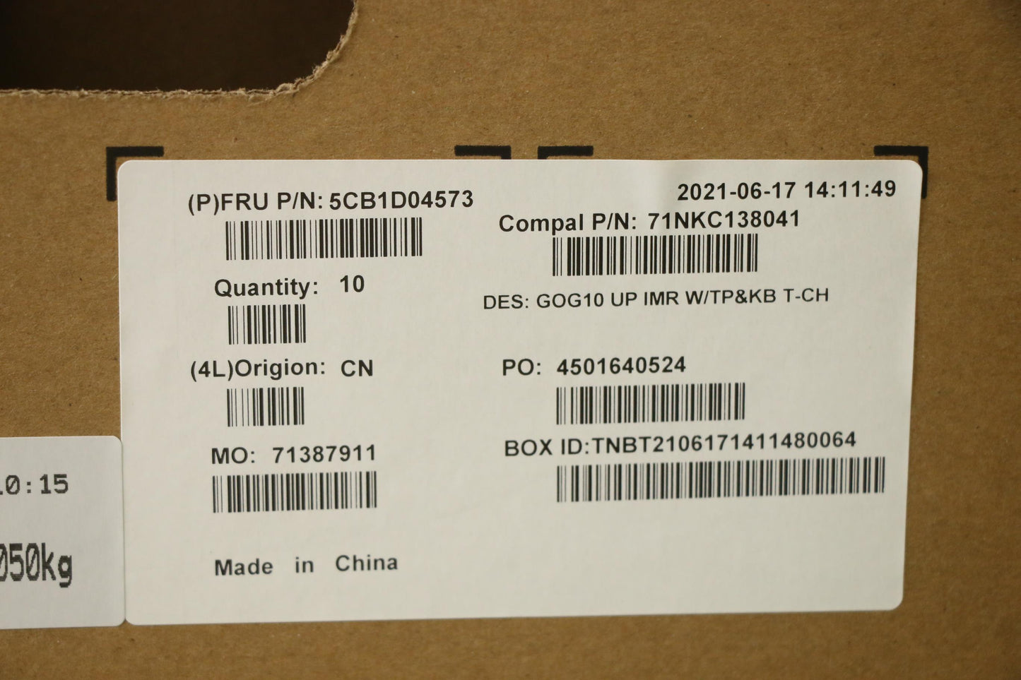 Lenovo Cover Upper Case Asm_Tc C 82K1 - 5CB1D04573