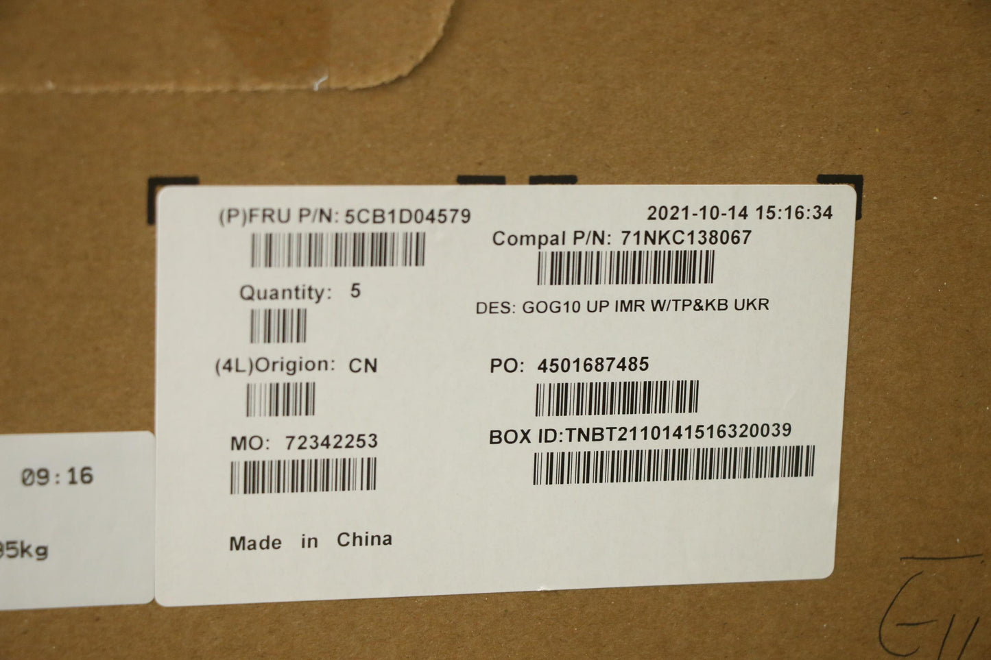 Lenovo Cover Upper Case Asm_Ukr C 82K - 5CB1D04579