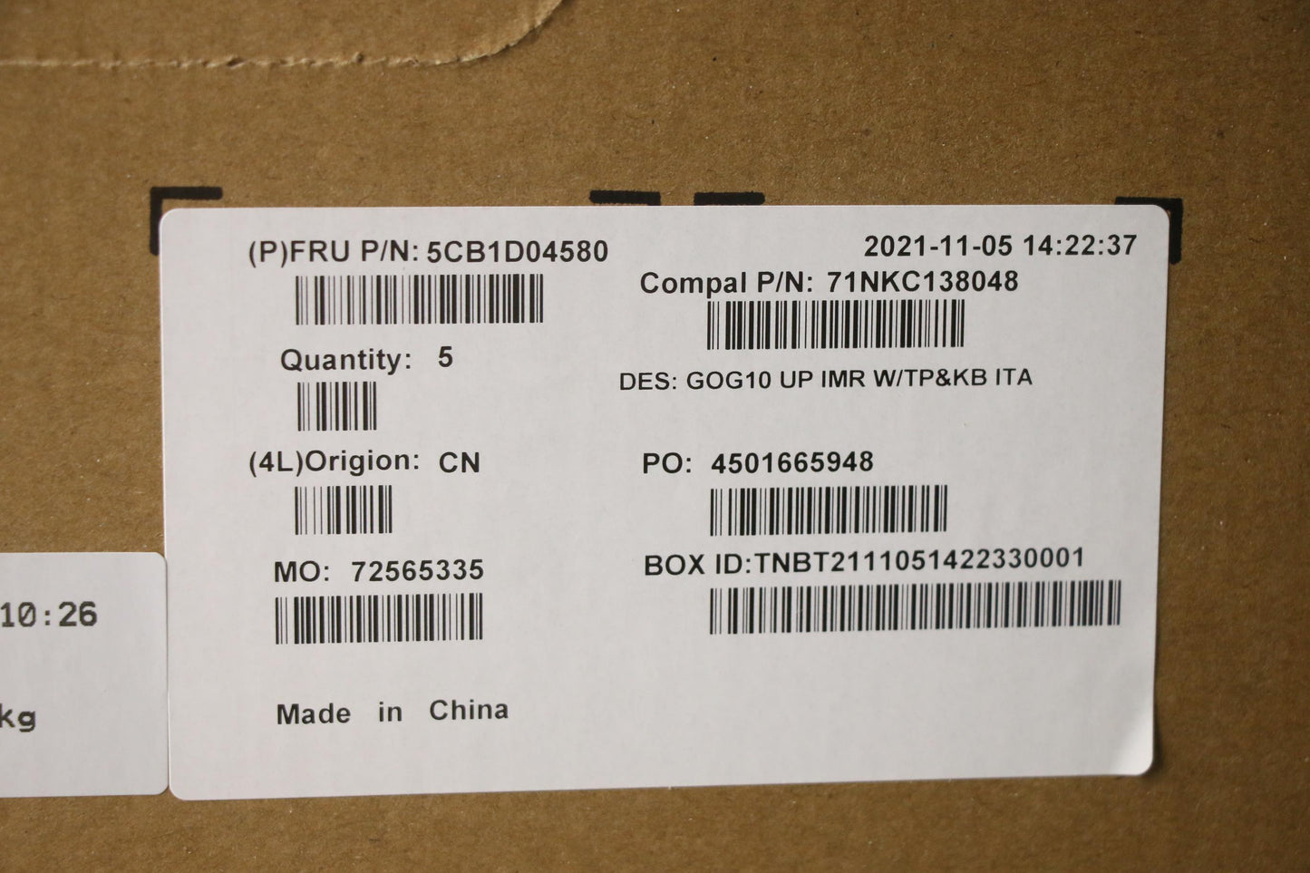 Lenovo Cover Upper Case Asm_Ita C 82K - 5CB1D04580