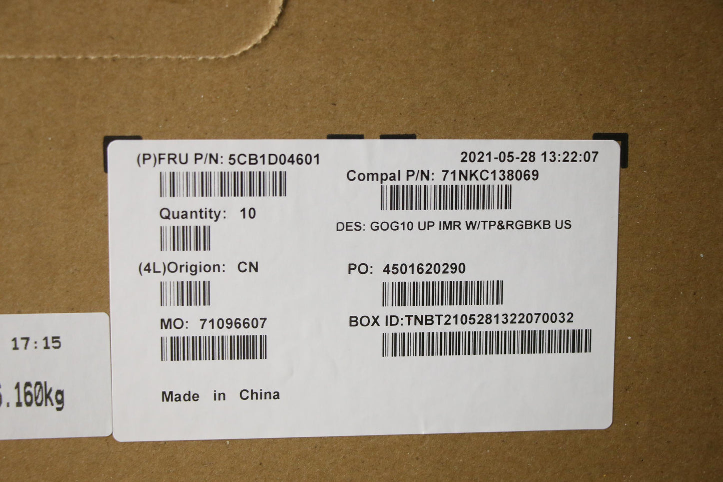 Lenovo Cover Upper Case Asm_Eng C 82K - 5CB1D04601