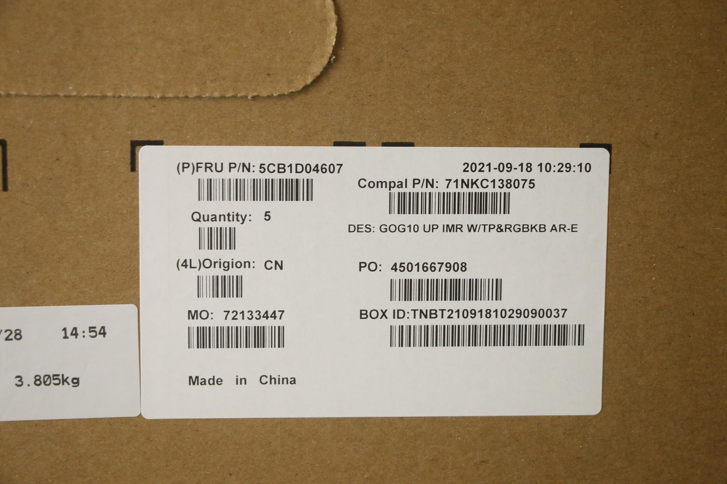 Lenovo Cover Upper Case Asm_Ara C 82K - 5CB1D04607