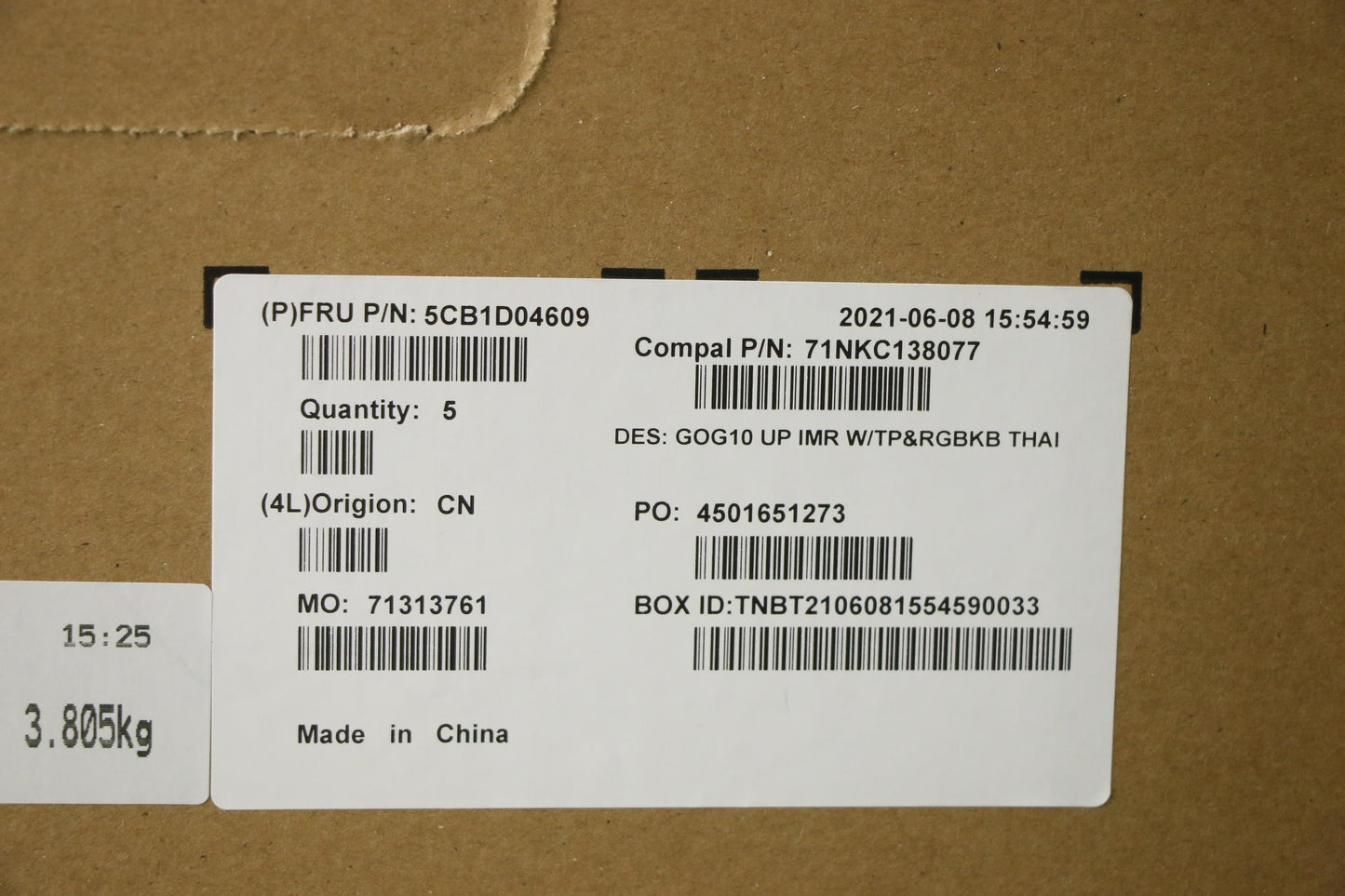 Lenovo Cover Upper Case Asm_Thai C 82 - 5CB1D04609