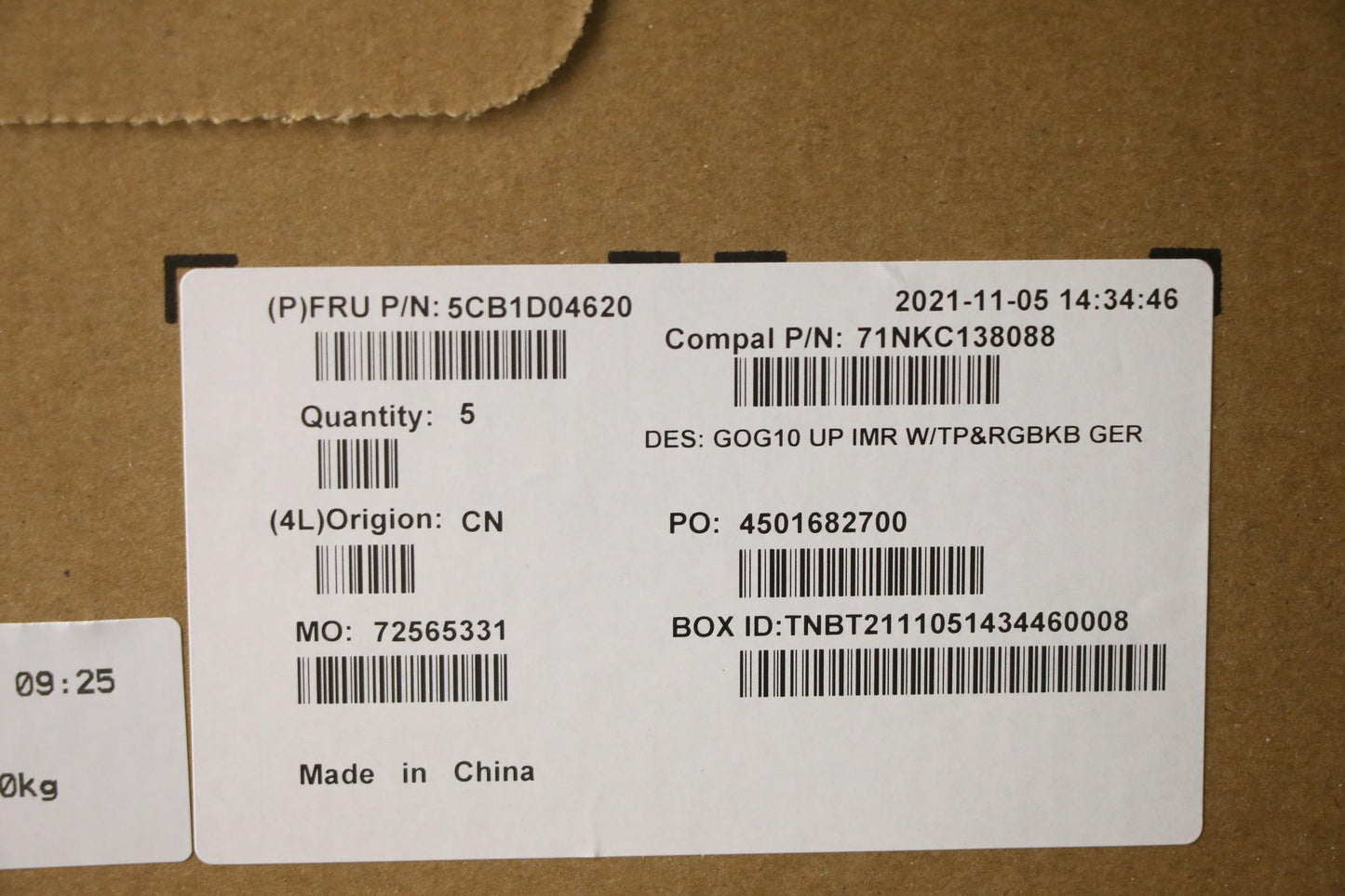 Lenovo Cover Upper Case Asm_Ger C 82K - 5CB1D04620