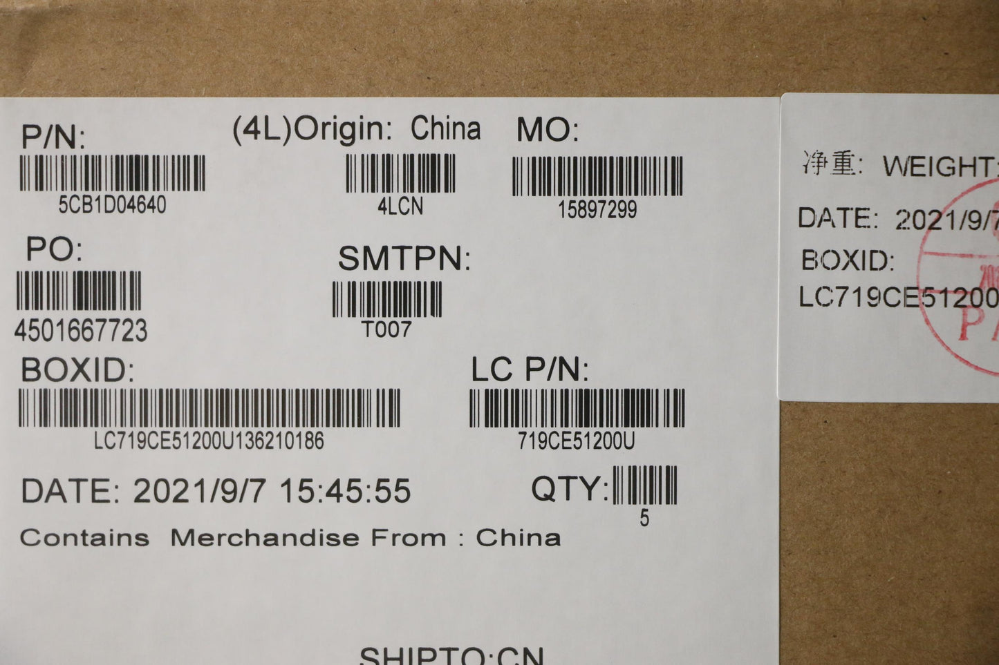 Lenovo Cover Upper Case Asm_La Spa L2 - 5CB1D04640