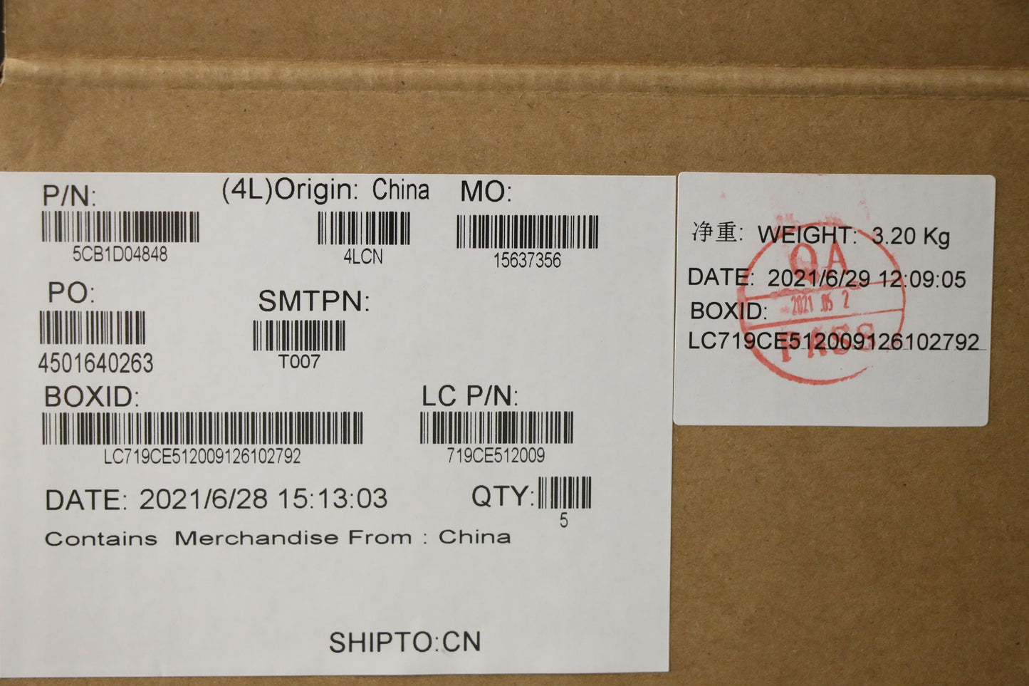 Lenovo Cover Upper Case Asm_Eng L20Yn - 5CB1D04848