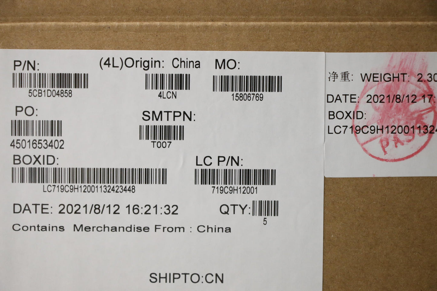 Lenovo Cover Upper Case Asm_Tur L 82B - 5CB1D04858