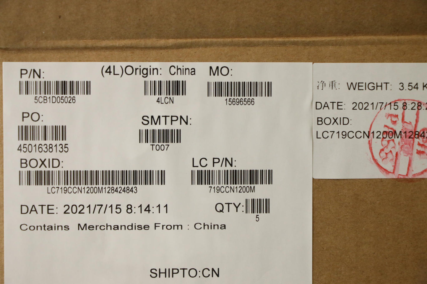 Lenovo Cover Upper Case Asm_Eng L82Jh - 5CB1D05026