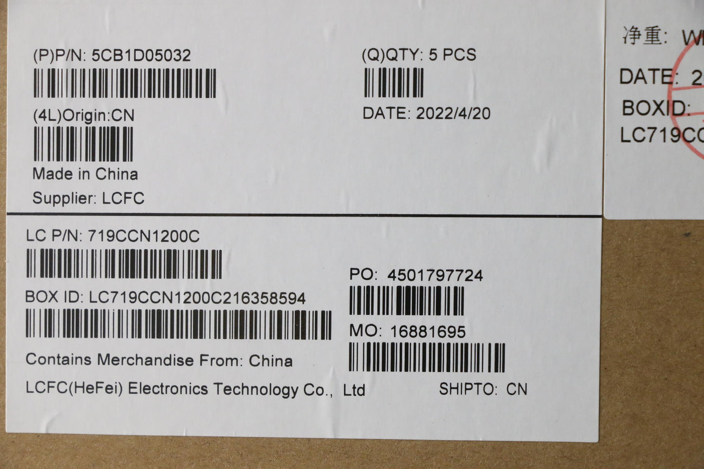 Lenovo Cover Upper Case Asm_Fra/Ara L - 5CB1D05032
