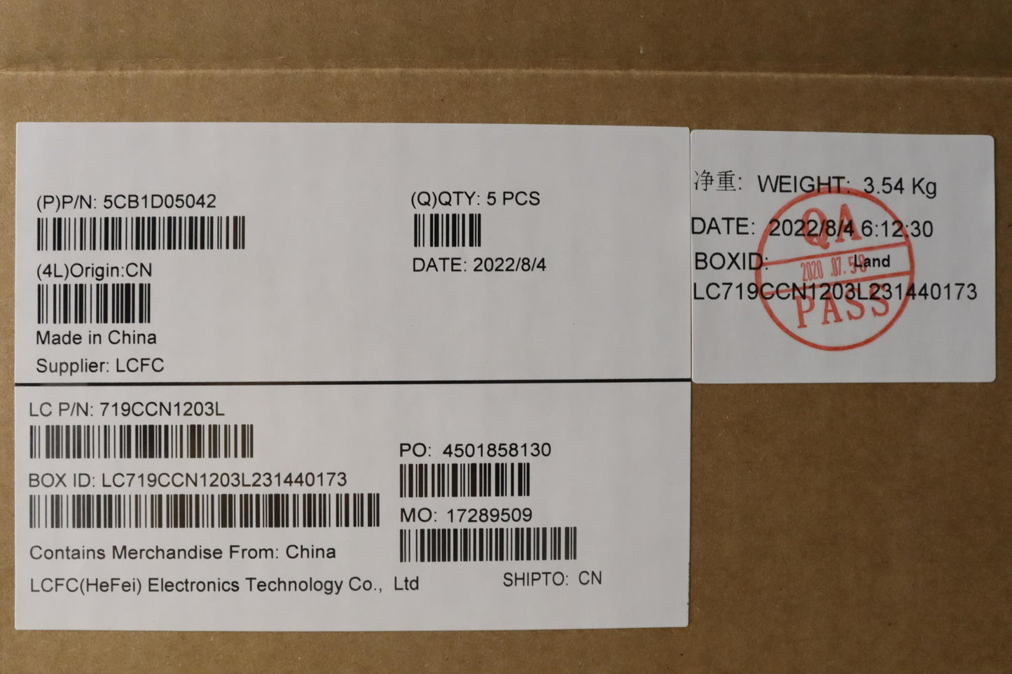 Lenovo Cover Upper Case Asm_La Spa L8 - 5CB1D05042