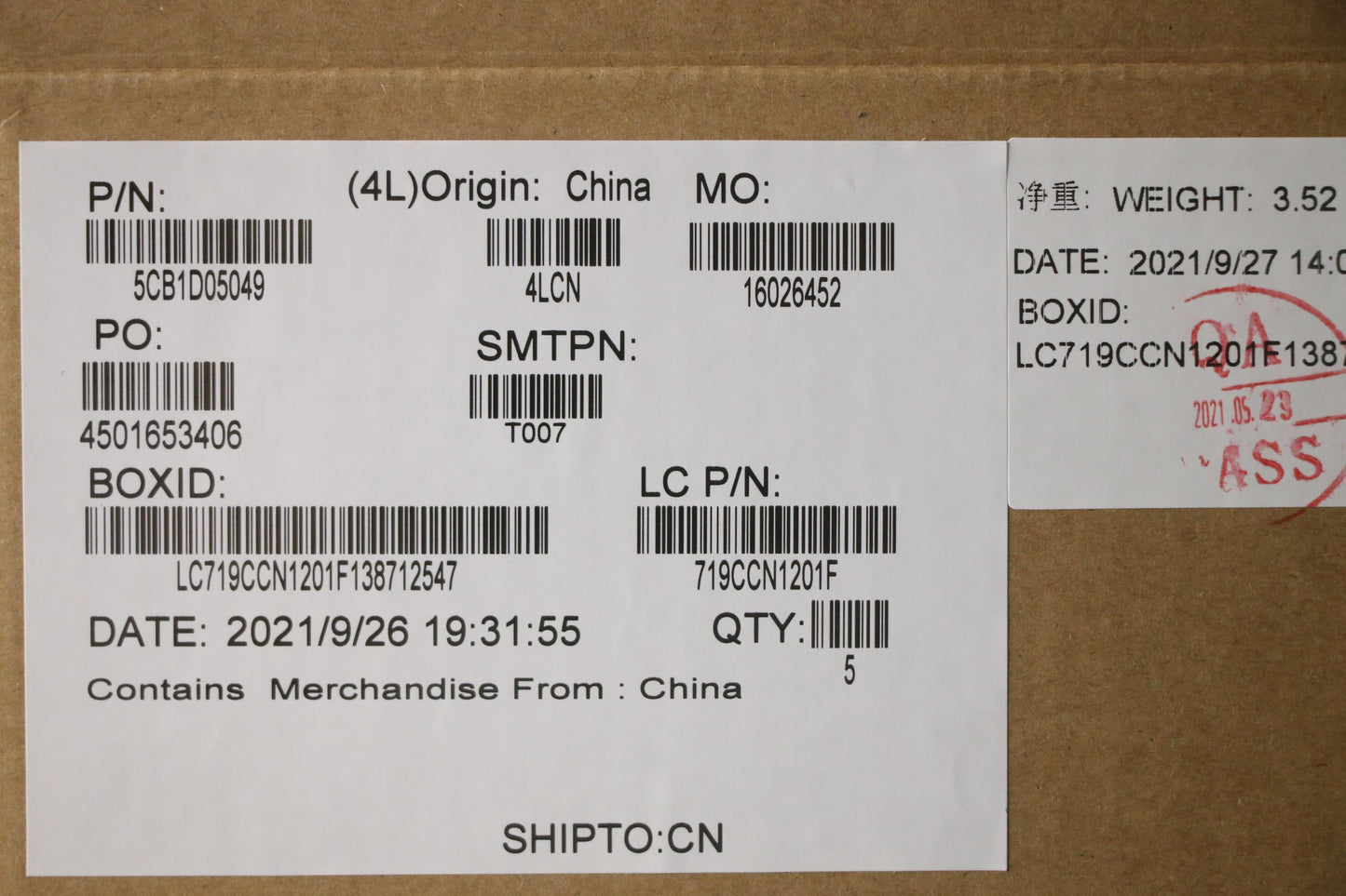 Lenovo Cover Upper Case Asm_Thai L82J - 5CB1D05049
