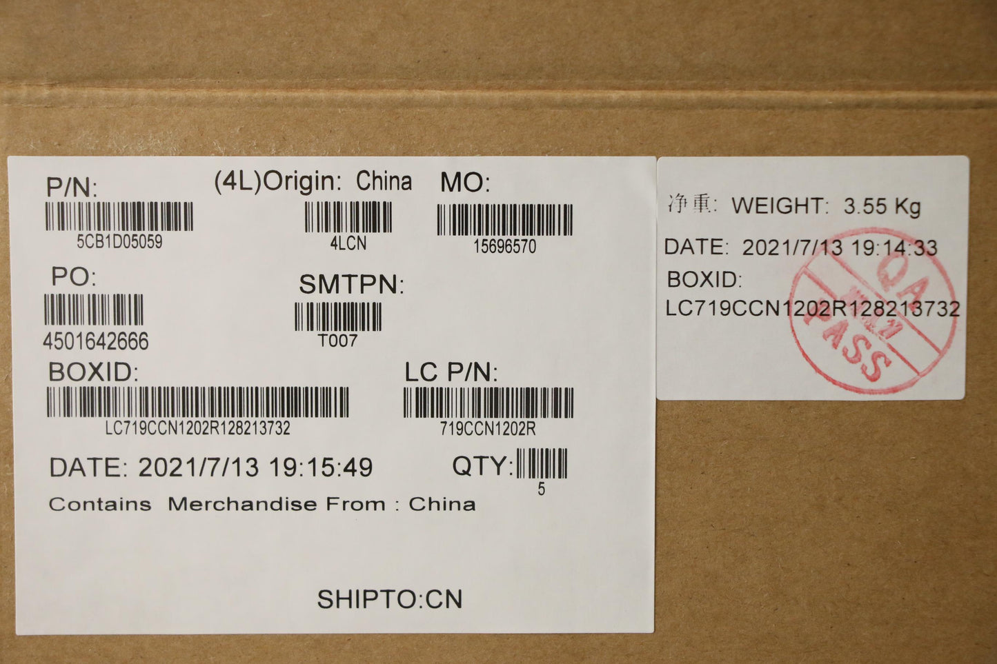 Lenovo Cover Upper Case Asm_Euro Eng - 5CB1D05059
