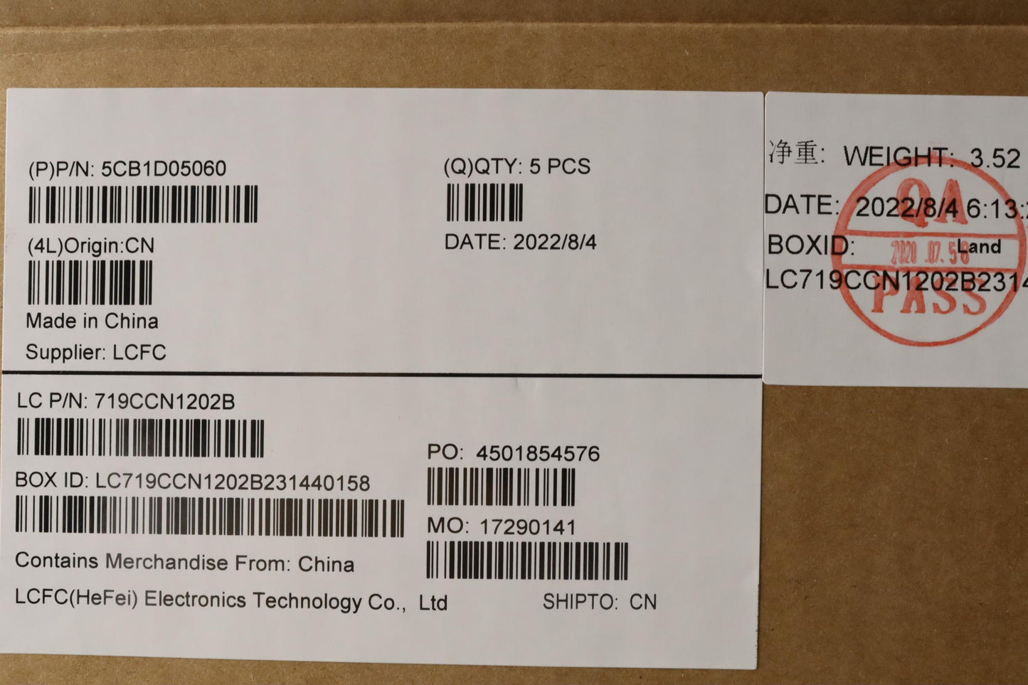 Lenovo Cover Upper Case Asm_Fra/Eng L - 5CB1D05060