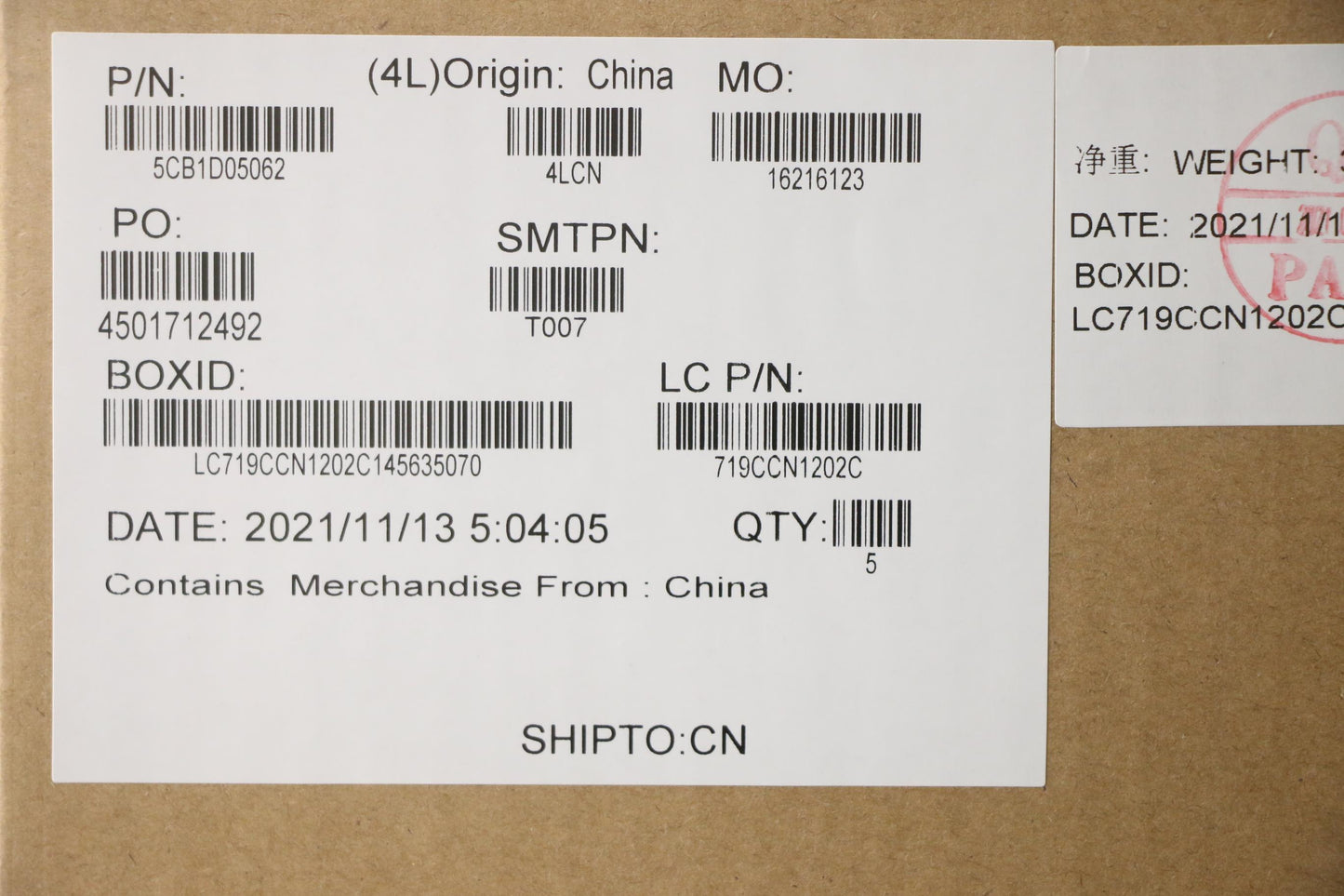 Lenovo Cover Upper Case Asm_Usa Eng L - 5CB1D05062
