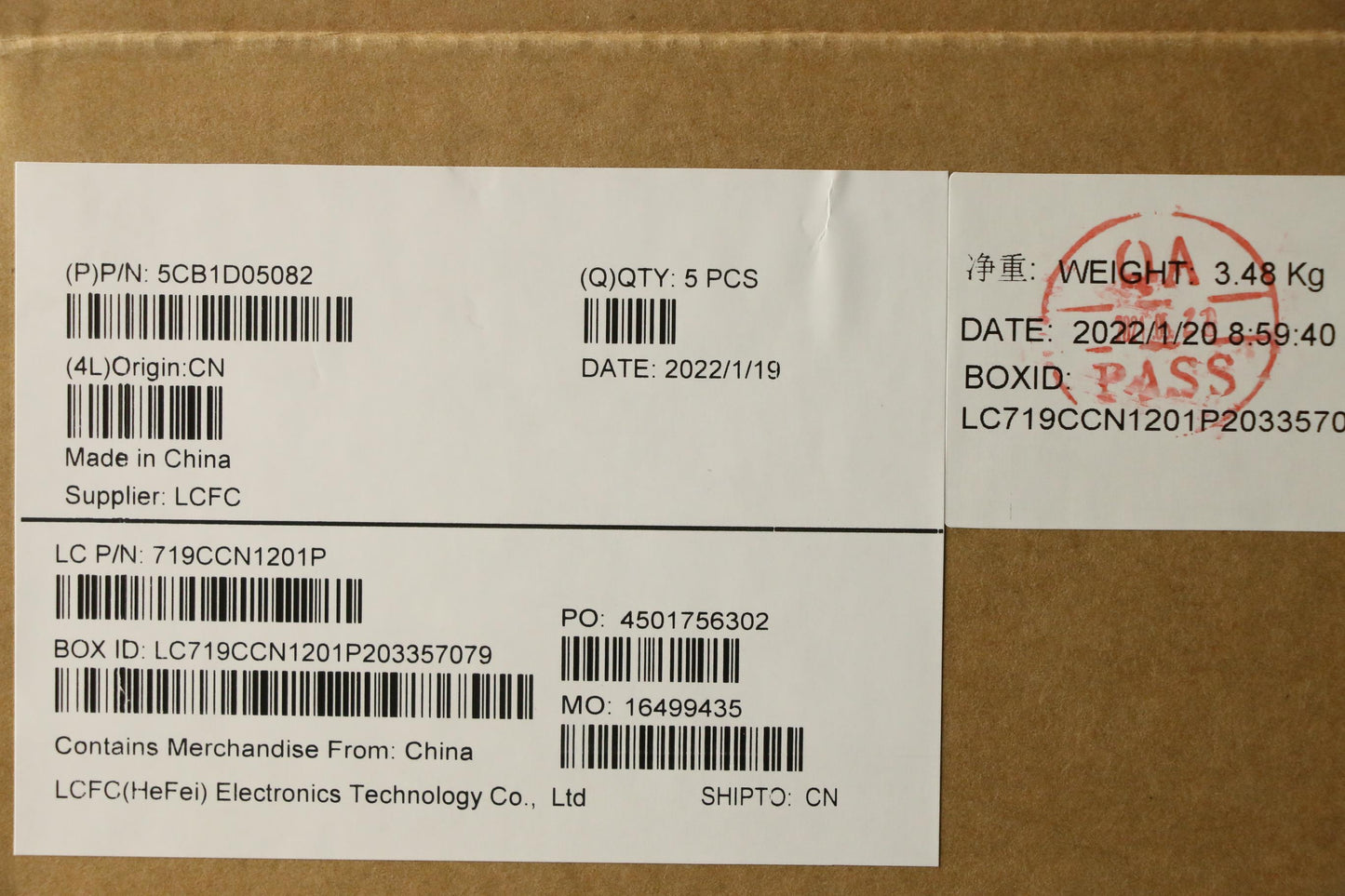 Lenovo Cover Upper Case Asm_Tc L82Jh - 5CB1D05082