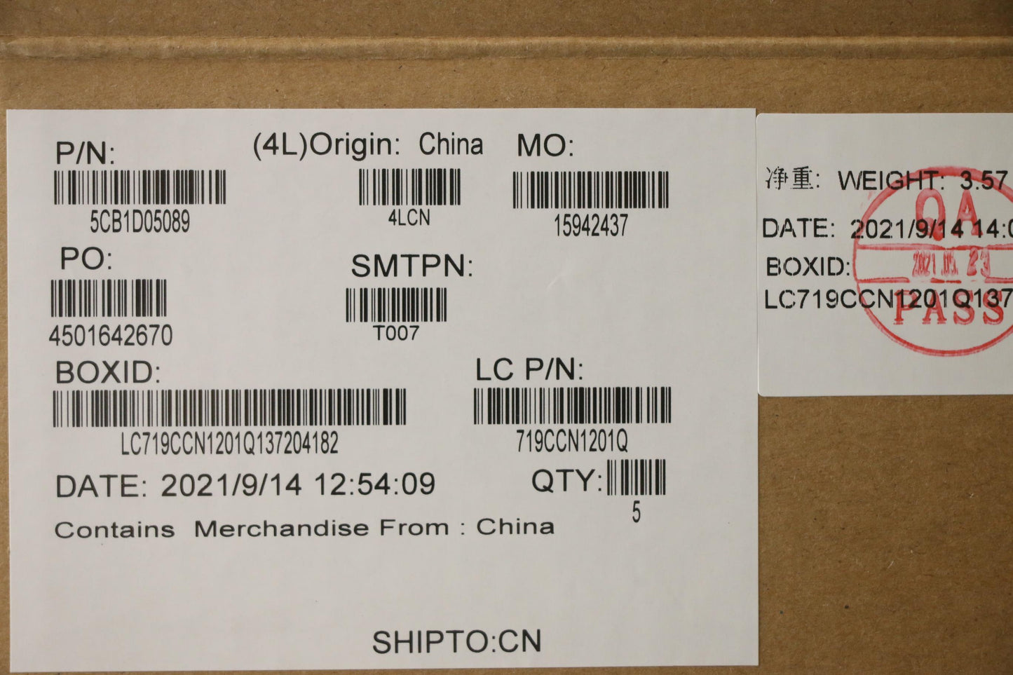 Lenovo Cover Upper Case Asm_Cze/Slk L - 5CB1D05089