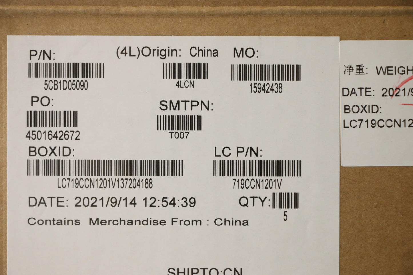 Lenovo Cover Upper Case Asm_Eng L82Jh - 5CB1D05090