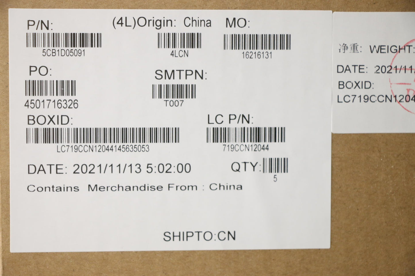 Lenovo Cover Upper Case Asm_Euro Eng - 5CB1D05091