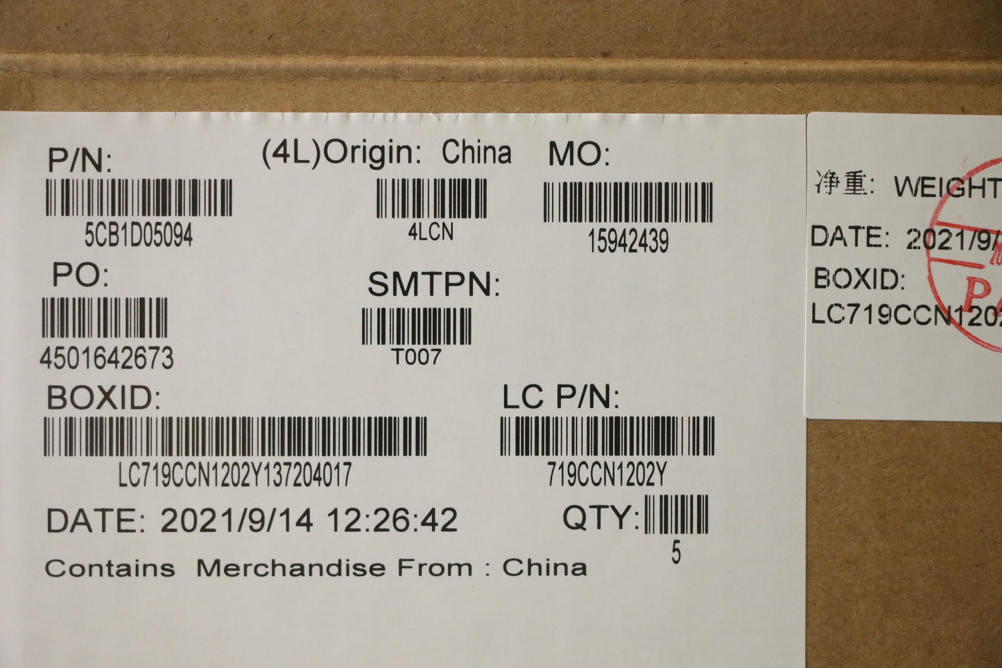 Lenovo Cover Upper Case Asm_Usa Eng L - 5CB1D05094