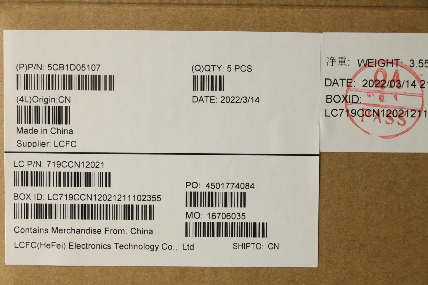 Lenovo Cover Upper Case Asm_Nordic L8 - 5CB1D05107