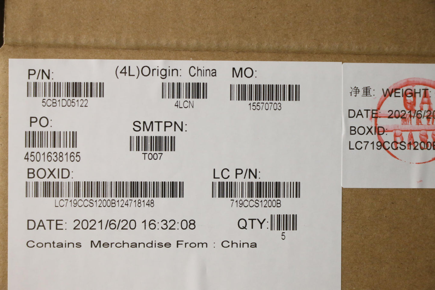 Lenovo Cover Upper Case Asm_Ita L82K6 - 5CB1D05122