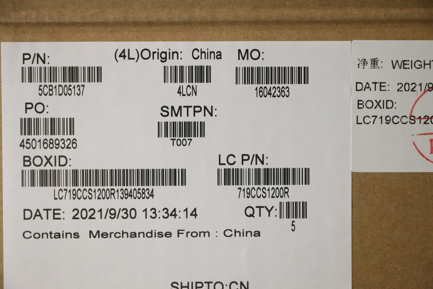 Lenovo Cover Upper Case Asm_Tur L82K6 - 5CB1D05137