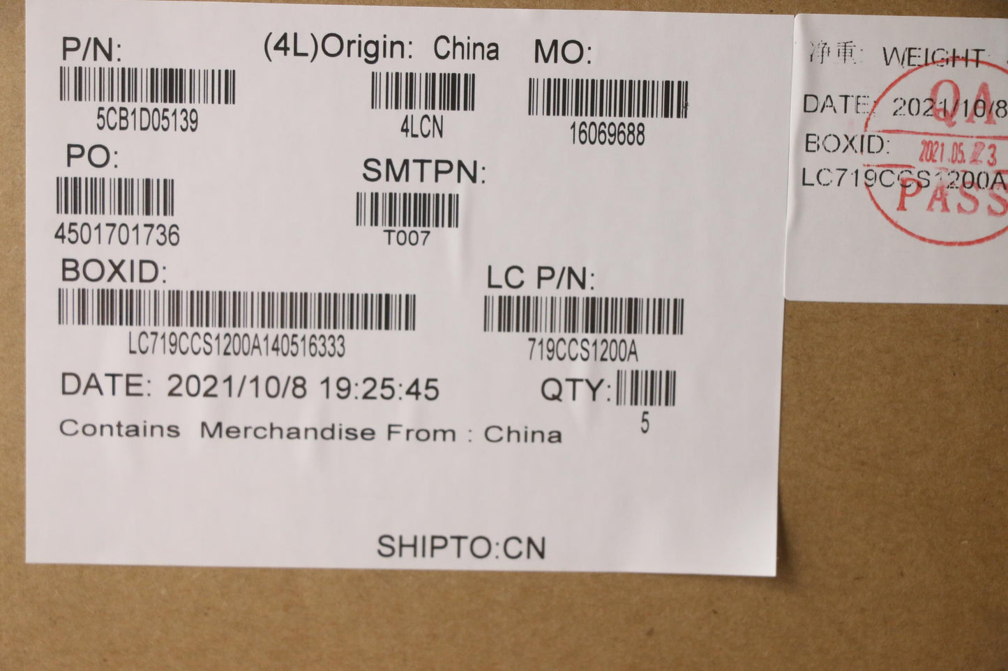 Lenovo Cover Upper Case Asm_Euro Eng - 5CB1D05139