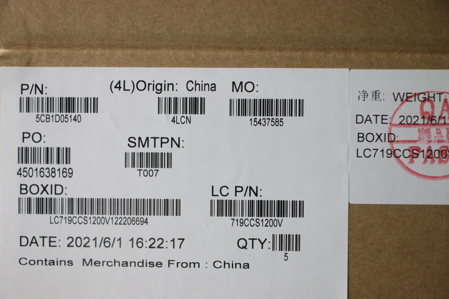 Lenovo Cover Upper Case Asm_Eng L82K6 - 5CB1D05140