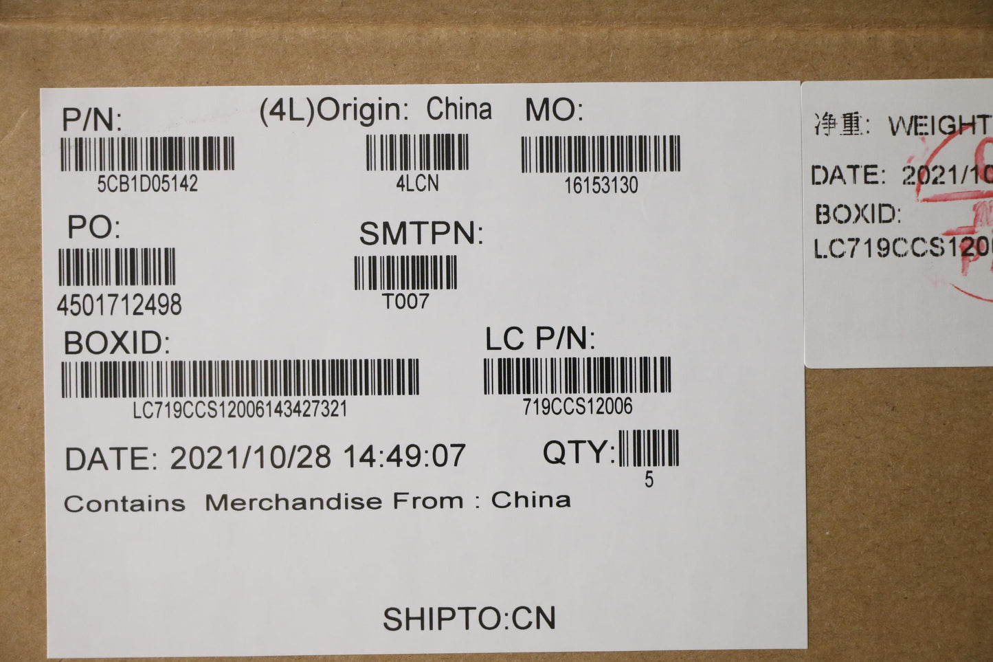 Lenovo Cover Upper Case Asm_Bul L82K6 - 5CB1D05142