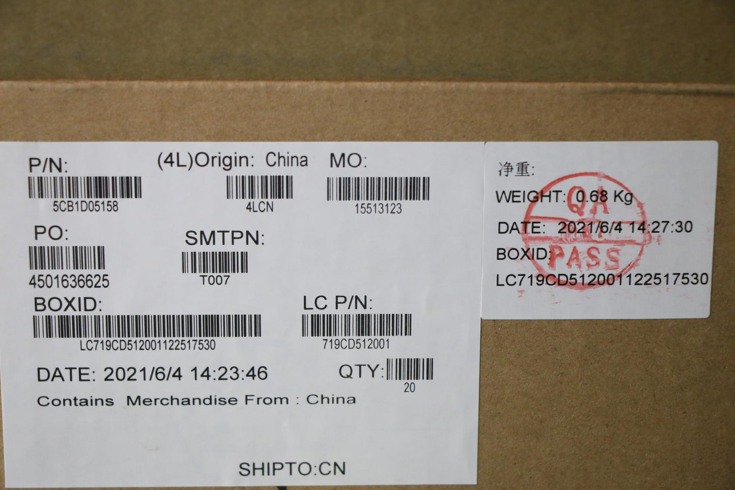 Lenovo Cover Strip Cover L82N3 Blue - 5CB1D05158