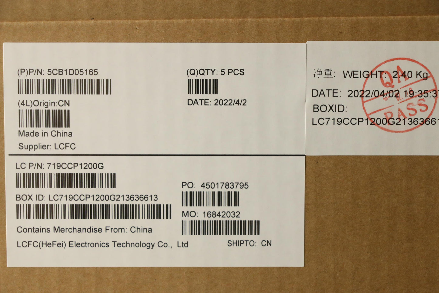 Lenovo Cover Upper Case Asm_Eng L82N3 - 5CB1D05165