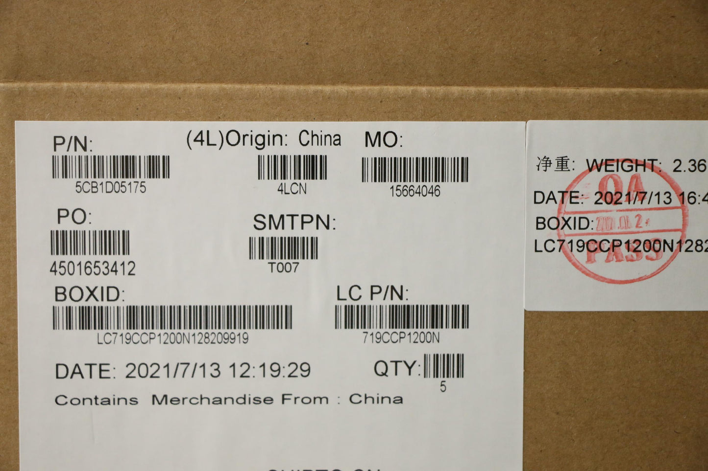 Lenovo Cover Upper Case Asm_Uke L82N3 - 5CB1D05175