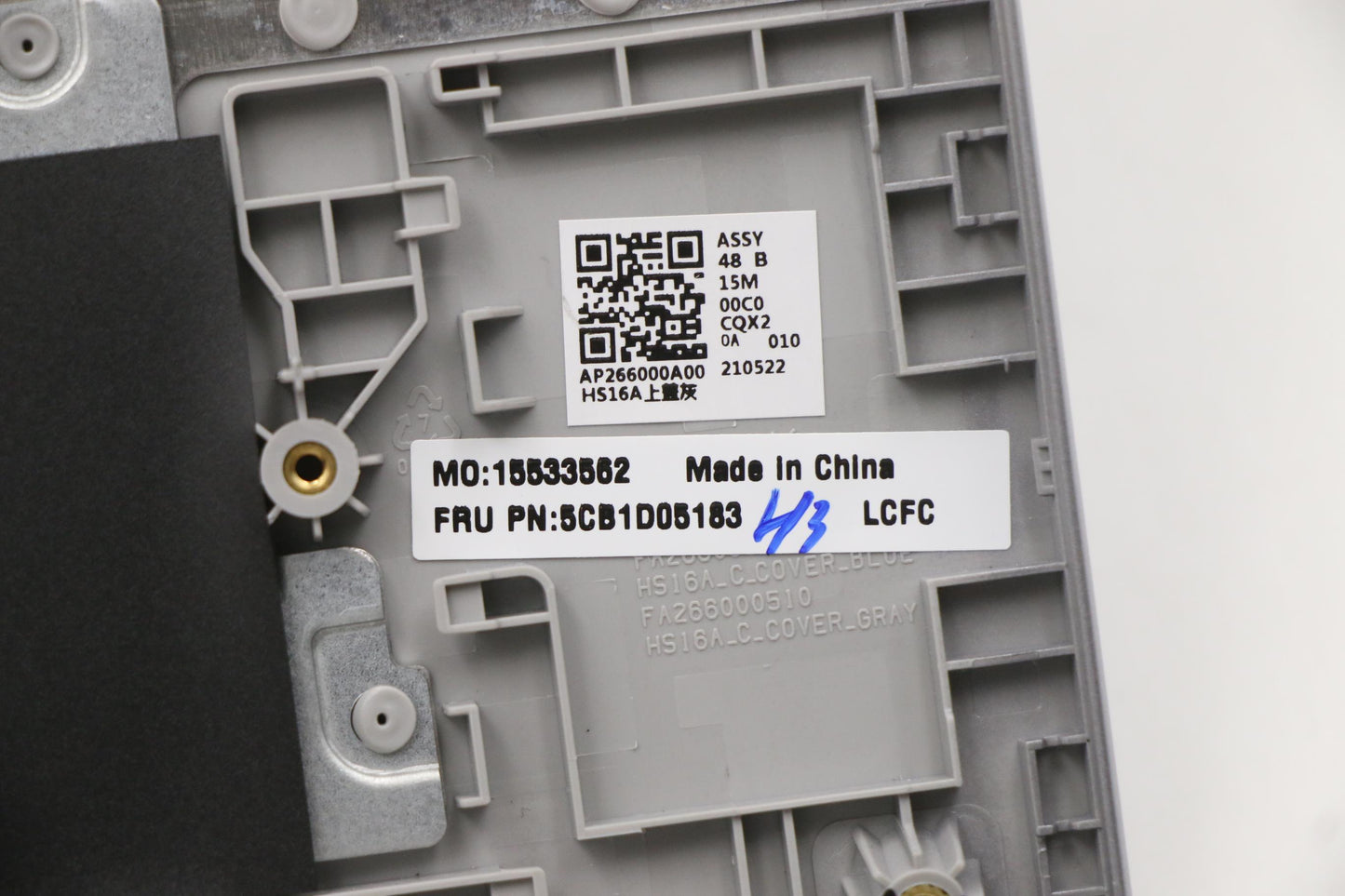 Lenovo Cover Upper Case Asm_Ger L82N3 - 5CB1D05183