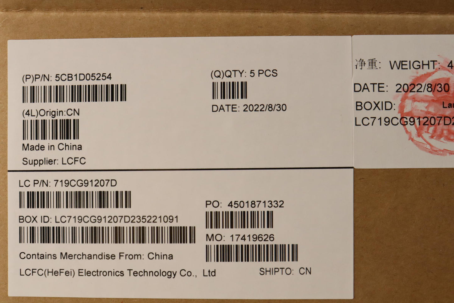 Lenovo Cover Upper Case Asm_Tc L82Jd - 5CB1D05254