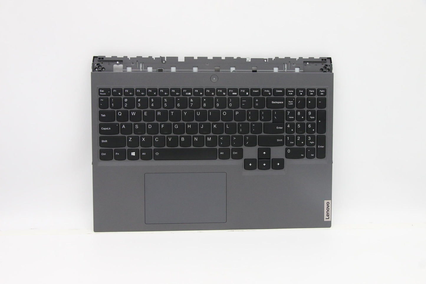 Lenovo C-Cover with Keyboard, USA Layout, Slate Grey, RGB Backlit - 5CB1D05361