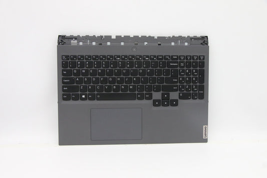 Lenovo C-Cover with Keyboard, USA Layout, Slate Grey, RGB Backlit - 5CB1D05361