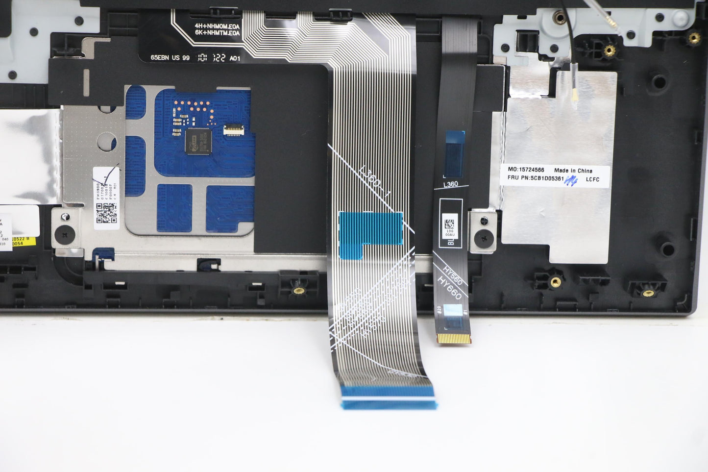 Lenovo C-Cover with Keyboard, USA Layout, Slate Grey, RGB Backlit - 5CB1D05361