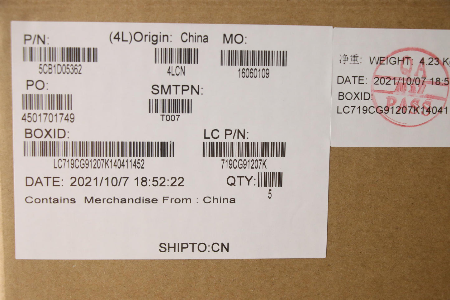 Lenovo Cover Upper Case Asm_Ara L82Jd - 5CB1D05362