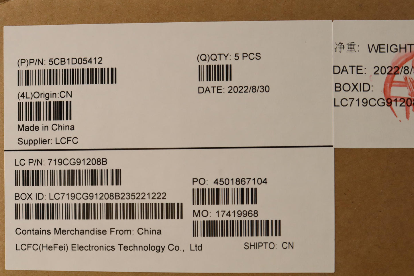 Lenovo Cover Upper Case Asm_Tc L82Jd - 5CB1D05412