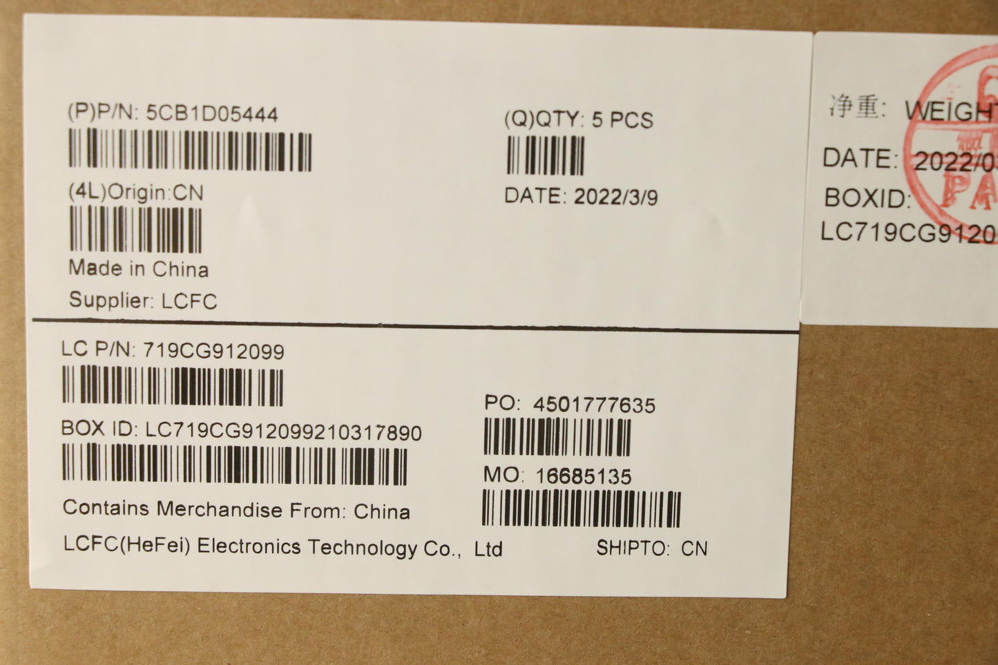 Lenovo Cover Upper Case Asm_Tc L82Jd - 5CB1D05444
