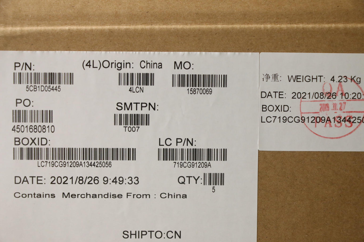 Lenovo Cover Upper Case Asm_Thai L82J - 5CB1D05445