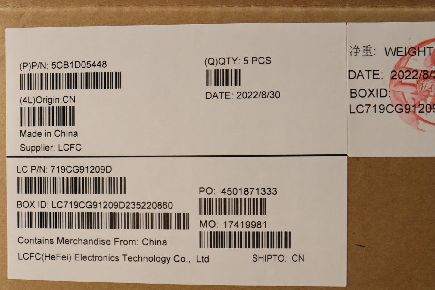 Lenovo Cover Upper Case Asm_Ukr L82Jd - 5CB1D05448