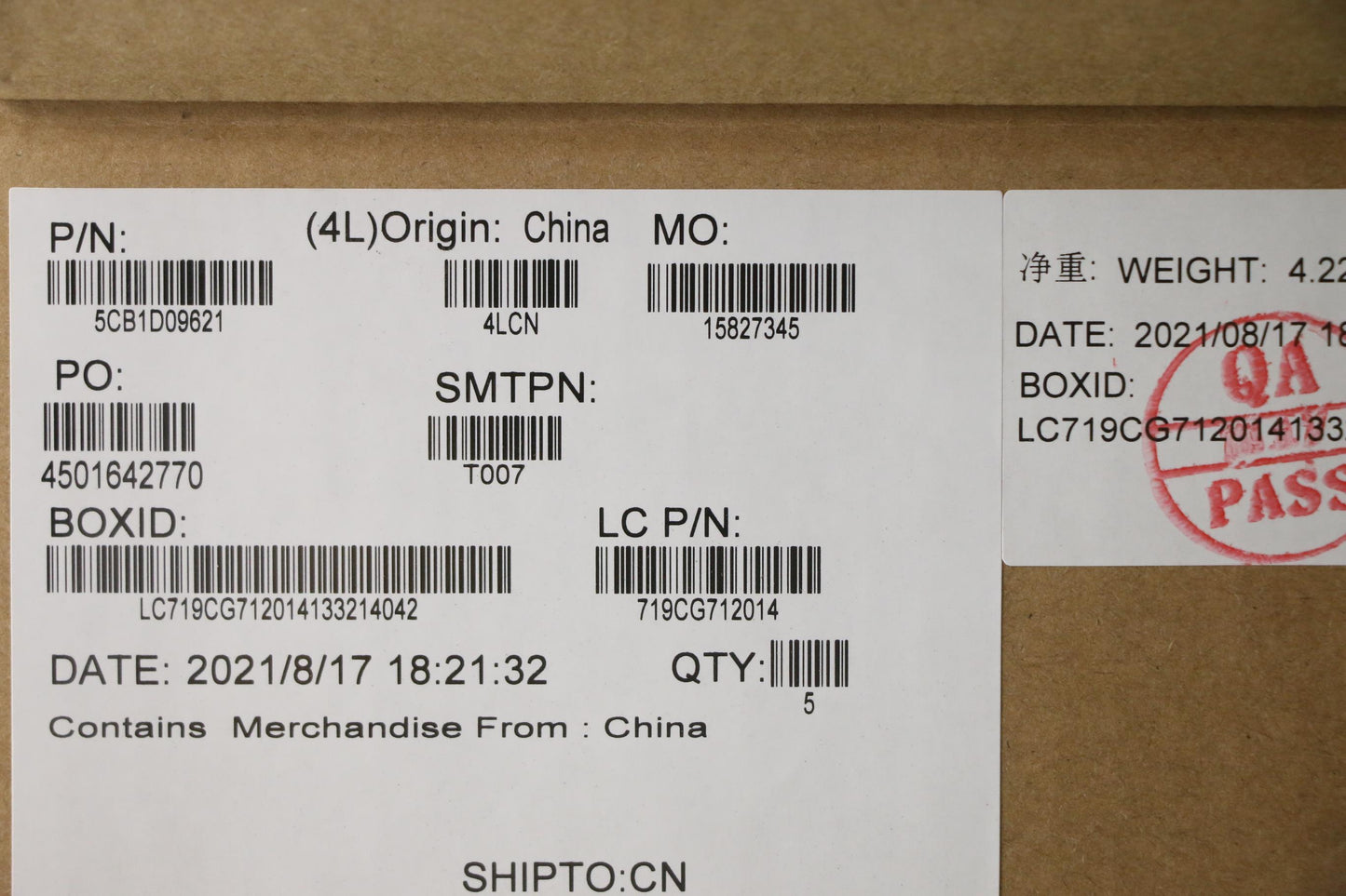 Lenovo Cover Upper Case Asm_Eng L82Jf - 5CB1D09621