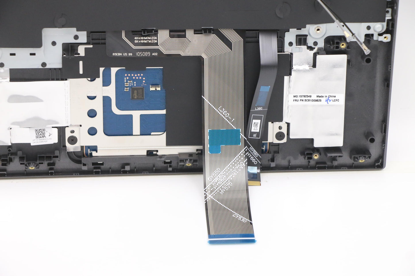 Lenovo C-Cover with Keyboard, USA English, Slate Grey, RGB Backlight - 5CB1D09625