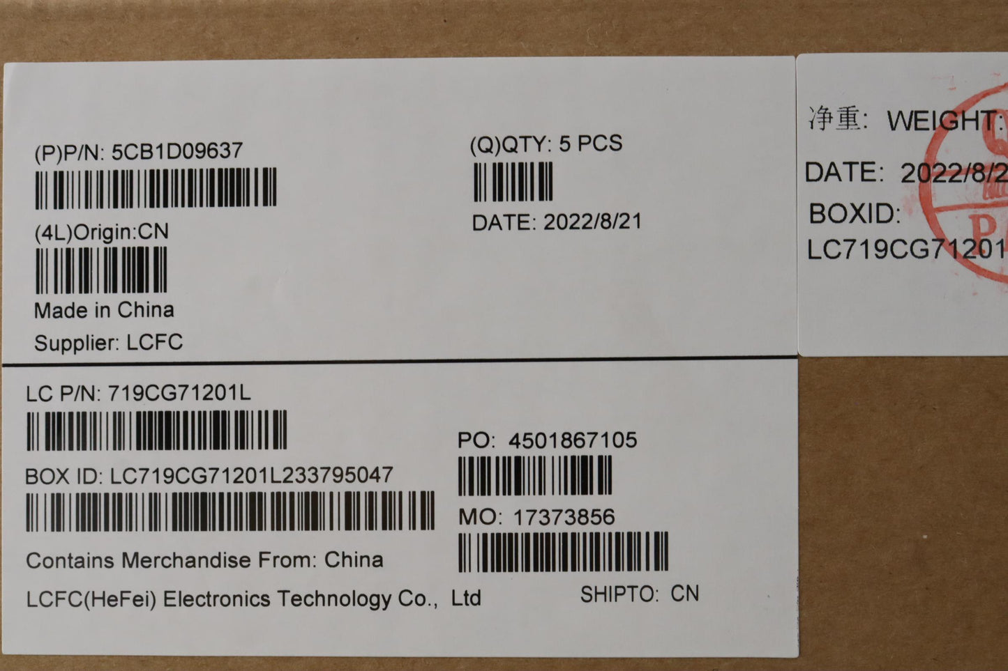 Lenovo Cover Upper Caseasm_Laspal82Jf - 5CB1D09637