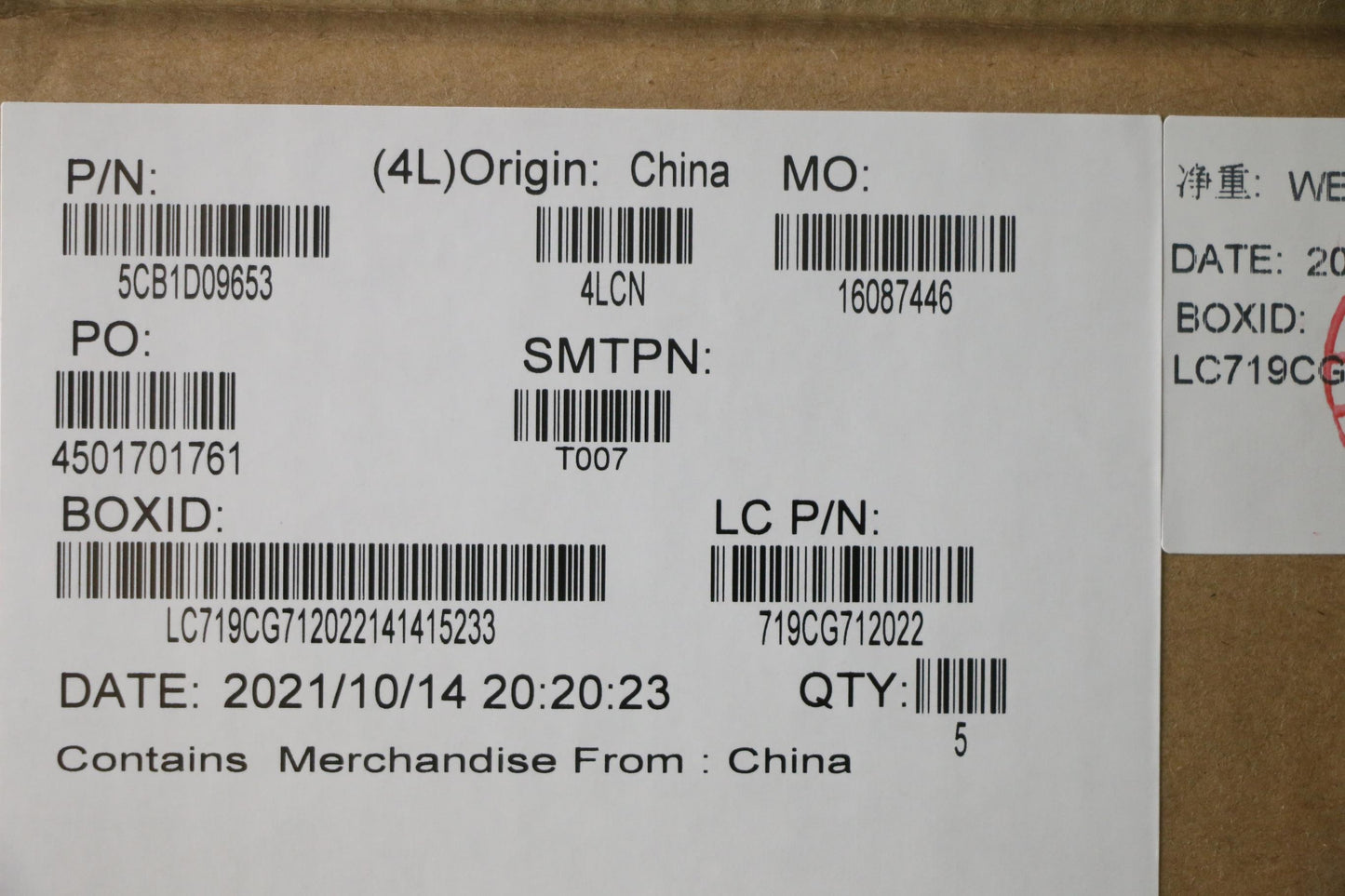 Lenovo Cover Upper Case Asm_Eng L82Jf - 5CB1D09653