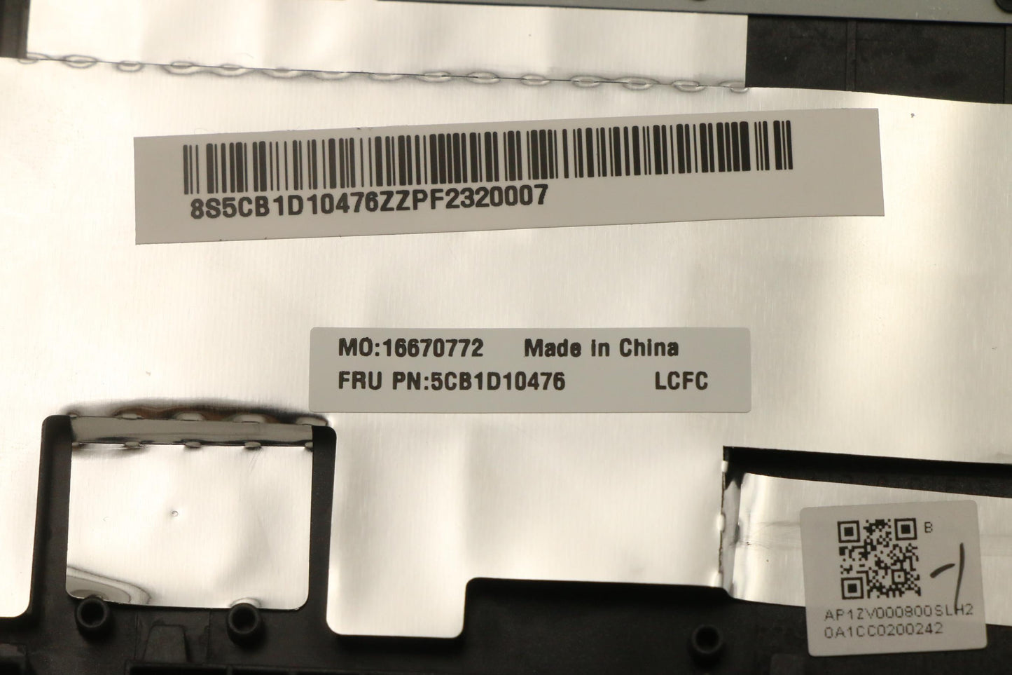 Lenovo Cover Uppercaseasm_Fra/Engl82J - 5CB1D10476